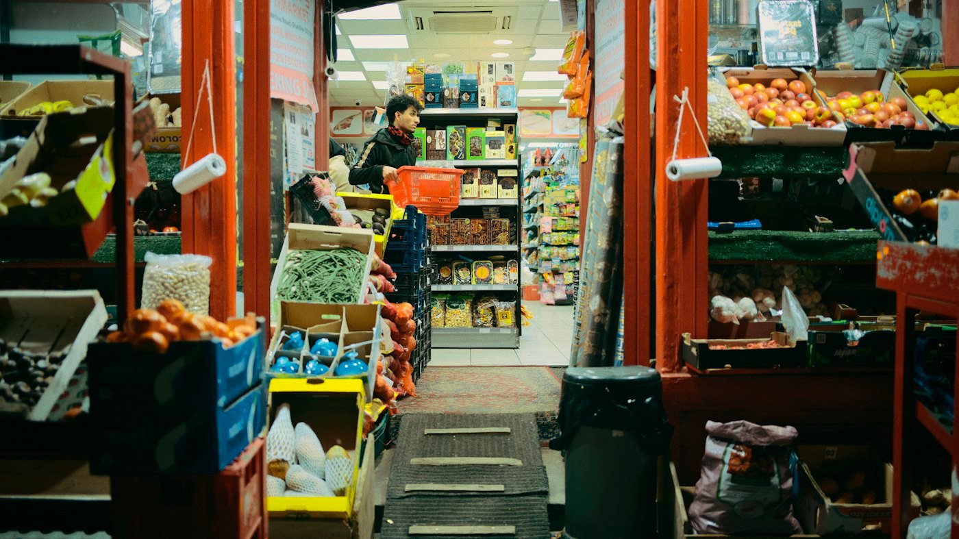 A small shop owner at work
