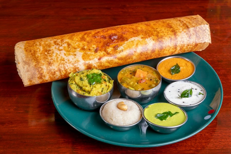 Fresh food being served